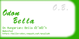 odon bella business card